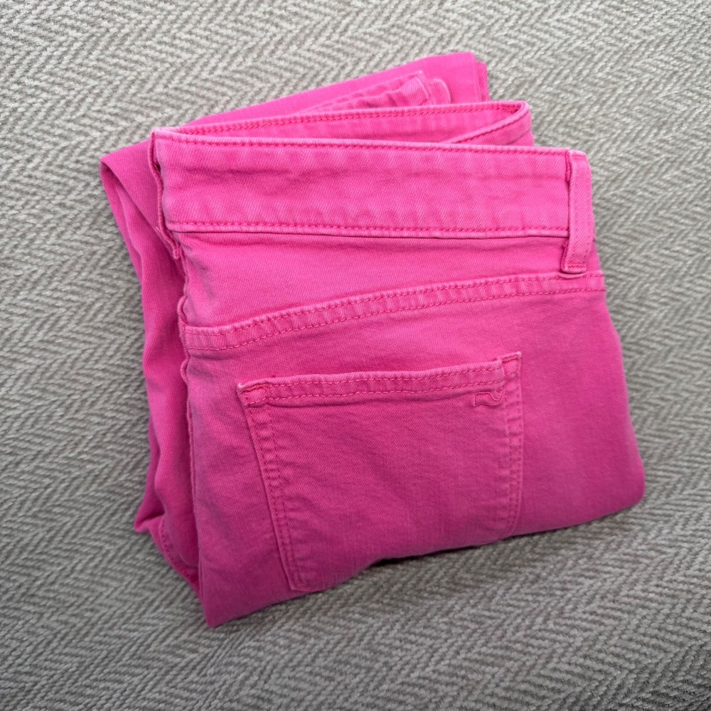 Vineyard Vines Skinny Jeans 10 Pink Cotton Blend Stretch Casual Preppy Denim